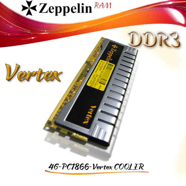 DDR3 4G PC1866 ZEPPELIN WITH COOLER XTRA FOR PC, Desktop RAM