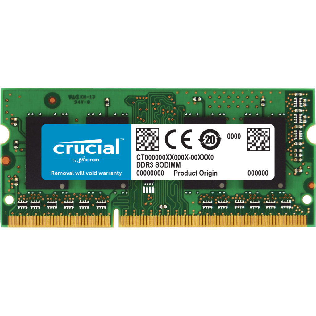 DDR3 4GB PC1600 LV FOR NOTEBOOK CRUCIAL BOX ,Laptop RAM