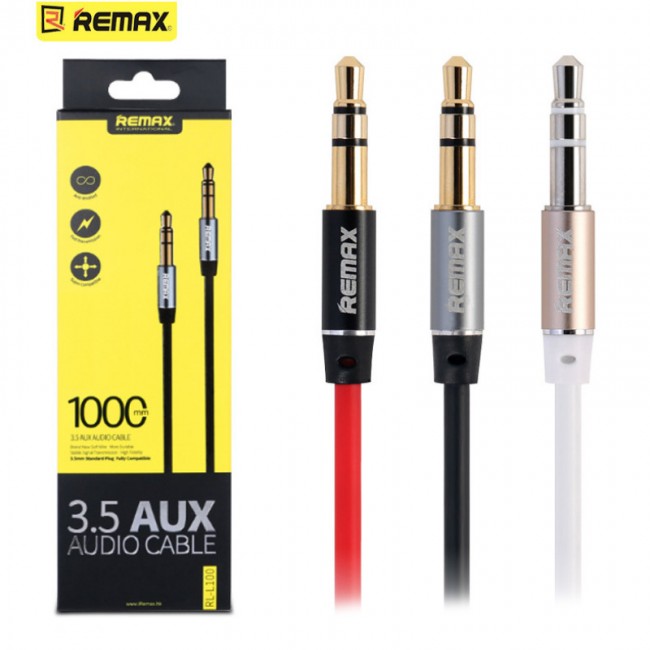AUX AUDIO CABLE REMAX FOR MOBILE & MP3 RL-L100 3.5mm ,Other Smartphone Acc