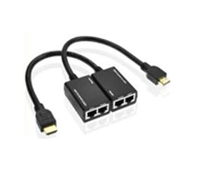 HDMI EXTENDER BY LAN 2K - 4K  TO 30Mتطويلة ,Cable