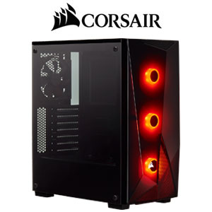 CASE CORSAIR GAMING P4 MIDDLE TOWER SPEC-DELTA RGB TEMPERED GLASS BLACK CC-9011166-WW ,Case & Power Supply