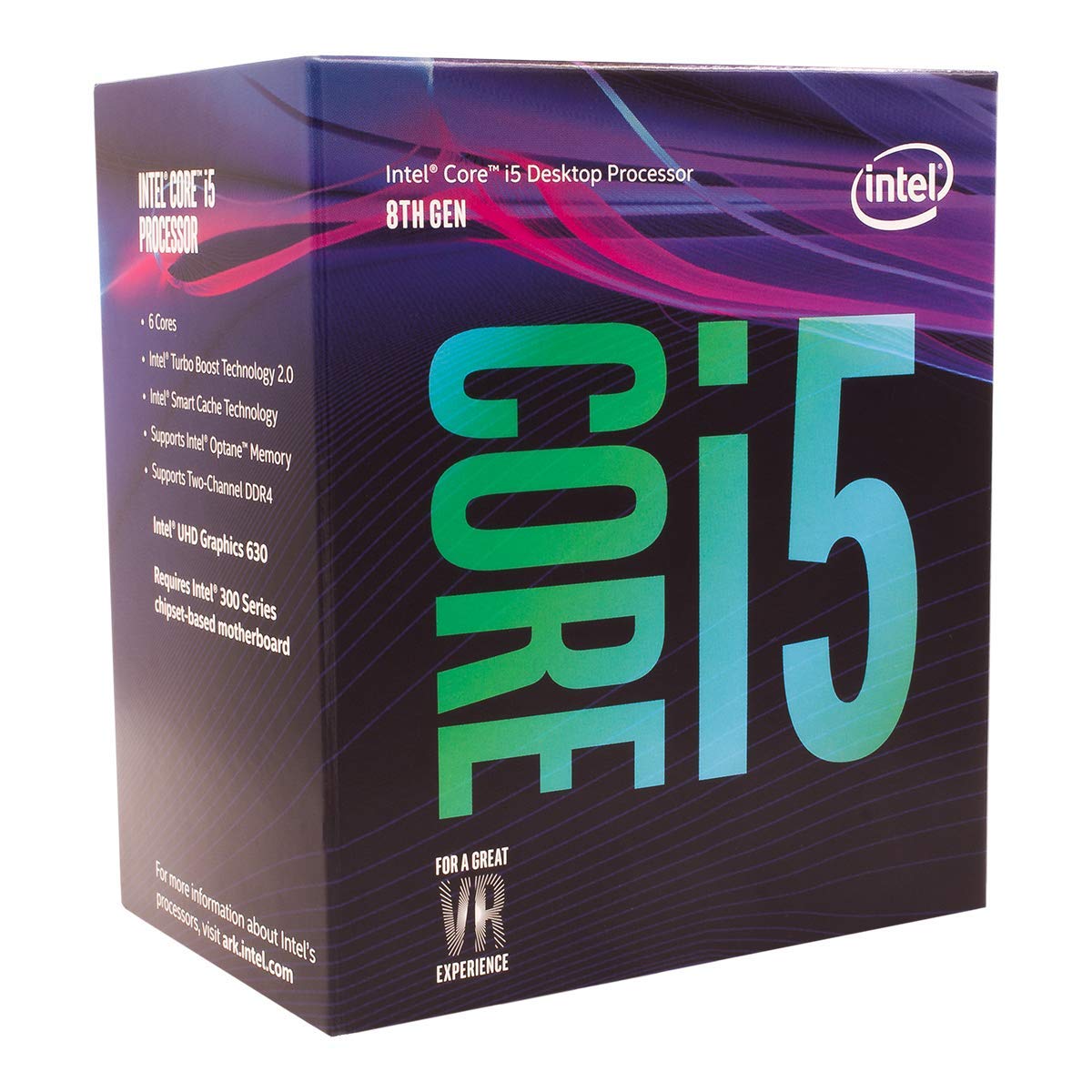 CPU INTEL CORE™ i5 8400 TH GEN 2.8 GHz 9MB CACHE SOK LGA 1151 TRAY بدون مروحه ,Desktop CPU