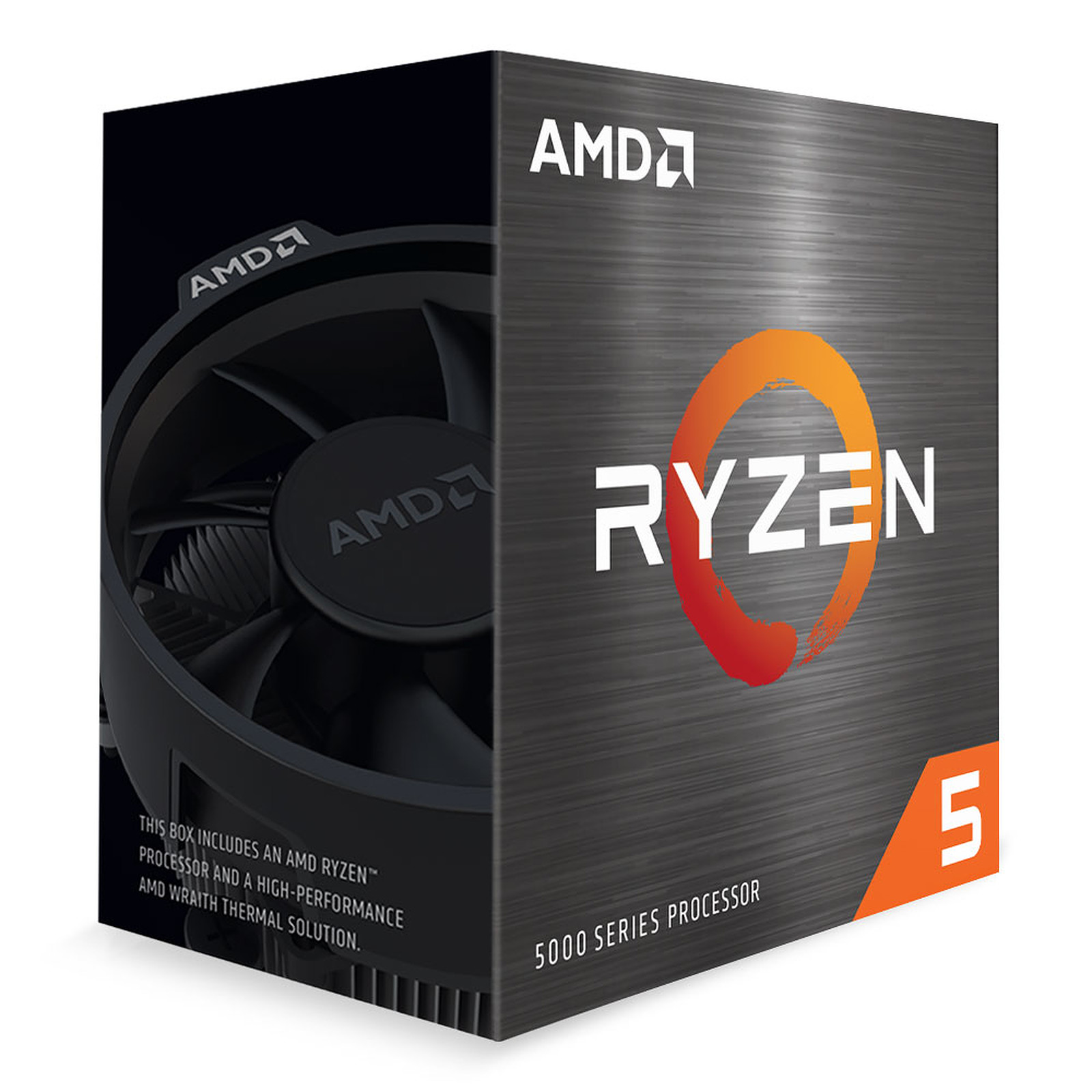 CPU AMD RYZEN 5 5600X 6C/12T 3.7 UP TO 4.7GHZ 35MB CACHE WRAITH STEAITH COOLER ,Desktop CPU