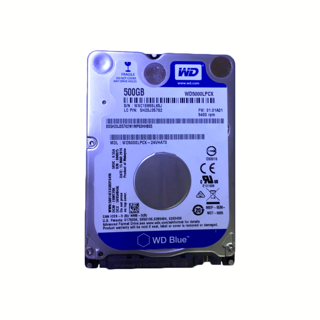 HDD 500GB WD SATA3 FOR NOTEBOOK 5400RPM مستعمل
للاستخدام كهارد خارجي فقط ضمن بوكس ,Other Used Items
