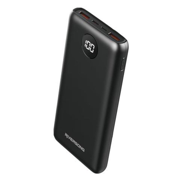 EXTERNAL BATTERY RIVERSONG 20000 MAH FOR SMART DEVICES POWER BANK WITH LCD PB55 ,Smartphones & Tab Power Banks