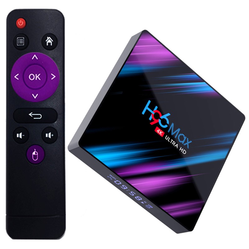 SMART TV BOX ANDROID H96 MAX- QUAD CORE RAM 4G / ROM 32G - 6K - WIFI - HDMI - LAN -H616 -ANDROID 11.0 ,Other Smartphone Acc
