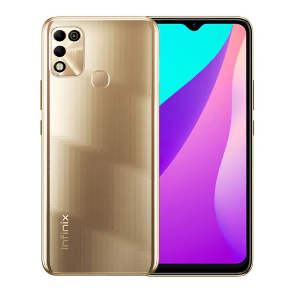 MOBILE PHONE INFINIX 6.8 OCTA CORE 1.8GHZ 4GB 64GB DUAL SIM HOT 11 PLAY GOLD OB ,Android Smartphone