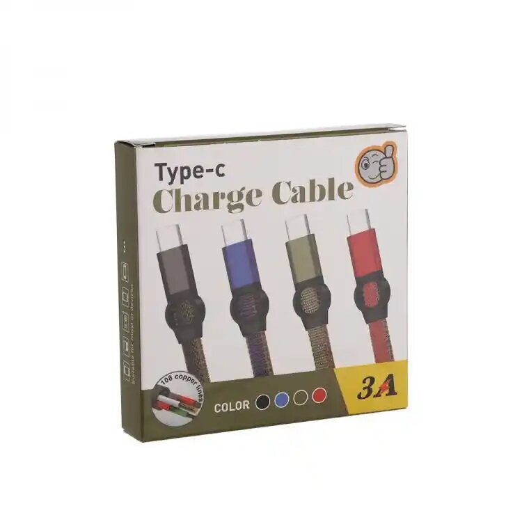 CABLE LIGHTNING FOR IPHONE & IPAD DATA & CHARGE FOR SMARTPHONE TRAY كبل شحن قصير تايب سي للبور بانك قماش ,Other Smartphone Acc