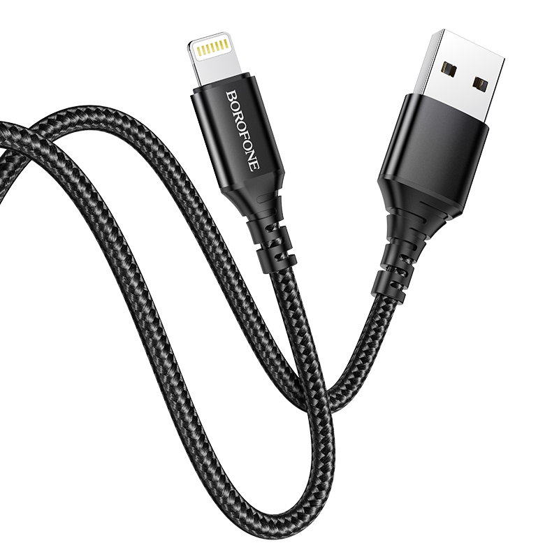 CABLE LIGHTNING FOR IPHONE & IPAD DATA & CHARGE BOROFONE 2.4A BX 54 ,Other Smartphone Acc