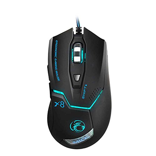 MOUSE IMICE&APEDRA GAMING OPTICAL V6 V9 V5 X5 X7 X9 X8 A9 COLOR USB 2400 DPI 6-KEYS ,Mouse