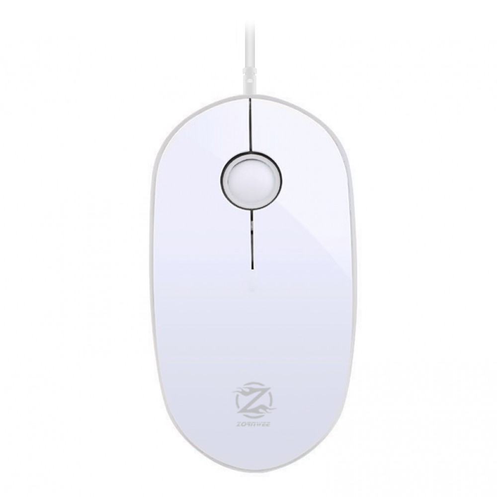 MOUSE ZORNWEE L200 BACKLIT MUTE MOUSE USB COLORFUL BACKLIT, Mouse