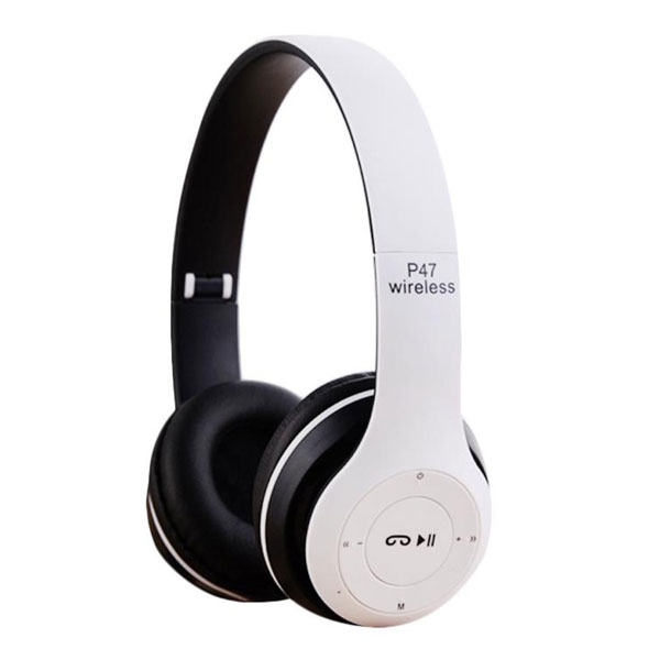 HEADSET BLUETOOTH P47 MICRO SD + FM RADIO + AUX + MIC - COLOR ,Smartphones & Tab Headsets