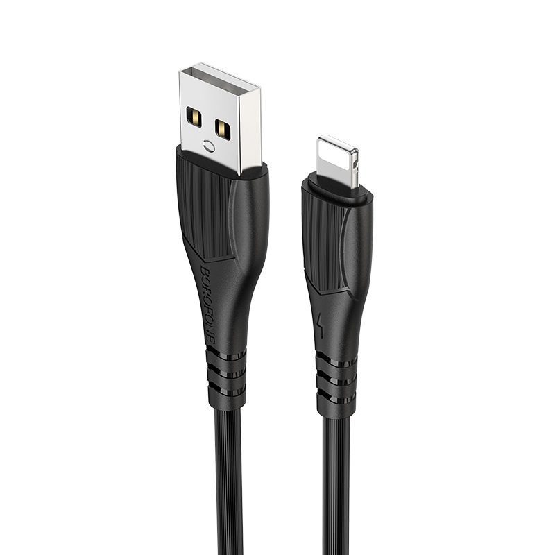 CABLE LIGHTNING FOR IPHONE & IPAD DATA & CHARGE BOROFONE 2.4A BX 37, Other Smartphone Acc