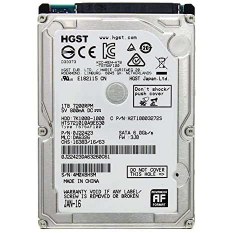 HD 1TB HGST SATA FOR NOTEBOOK 7200 RPM مسحوب من أجهزة, Other Used Items