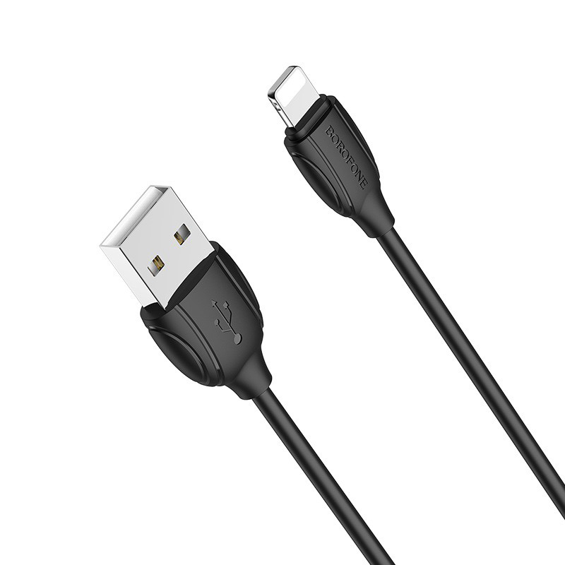 CABLE LIGHTNING USB DATA & CHARGE FOR SMARTPHONE BOROFONE 2.4A BX 19, Other Smartphone Acc