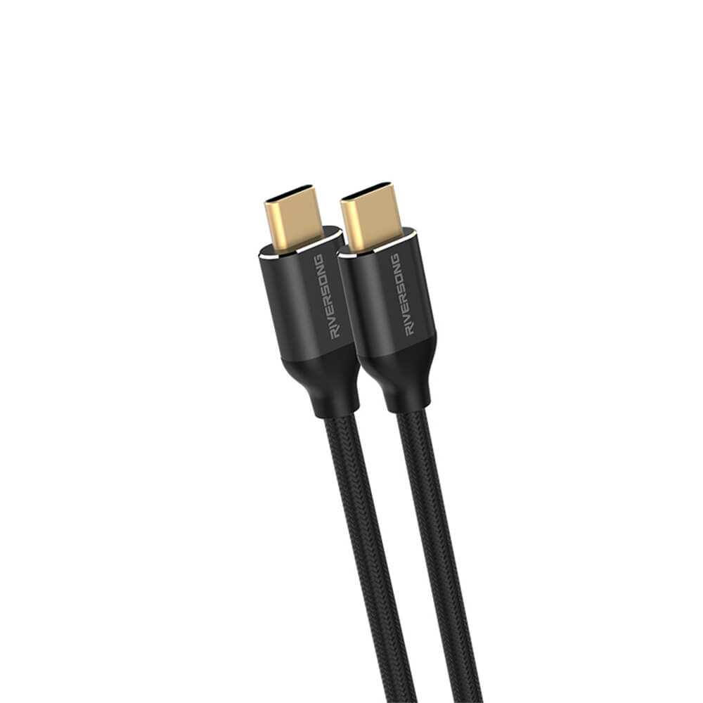 CABLE USB TYPE-C TO TYPE C DATA & CHARGE RIVERSONG CT40 تايب سي الى تايب سي, Other Smartphone Acc