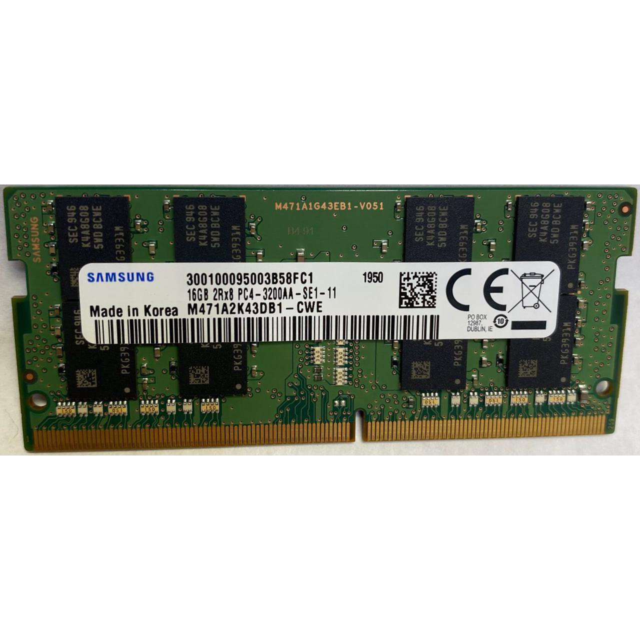 DDR4 4GB PC3200 SAMSUNG FOR NOTEBOOK, Laptop RAM