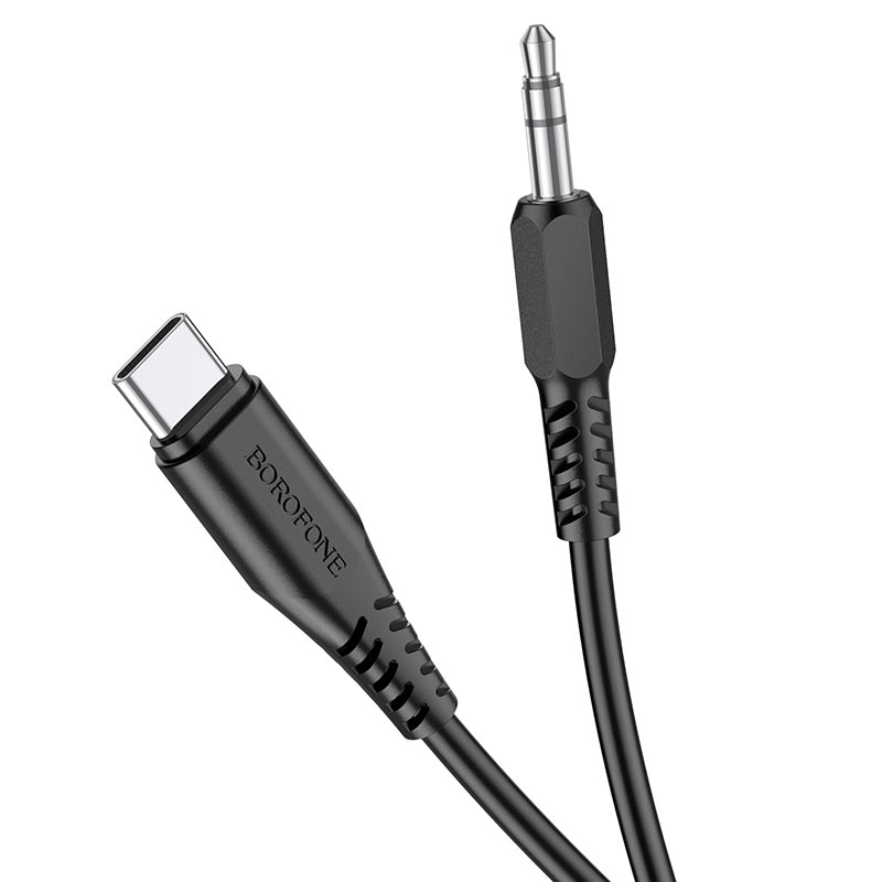 CABLE BOROFONE TYPE C TO AUX FOR MOBILE BL8 كبل اواكس تايب سي, Other Smartphone Acc