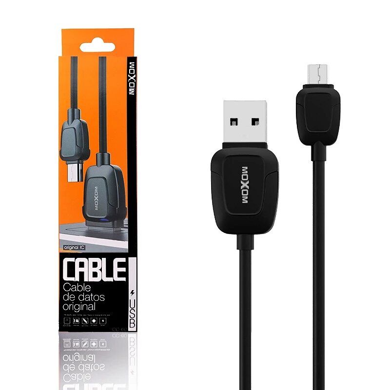 CABLE MICRO USB DATA & CHARGE MOXOM CC-60 - COLOR - - ,Smartphones & Tab Chargers
