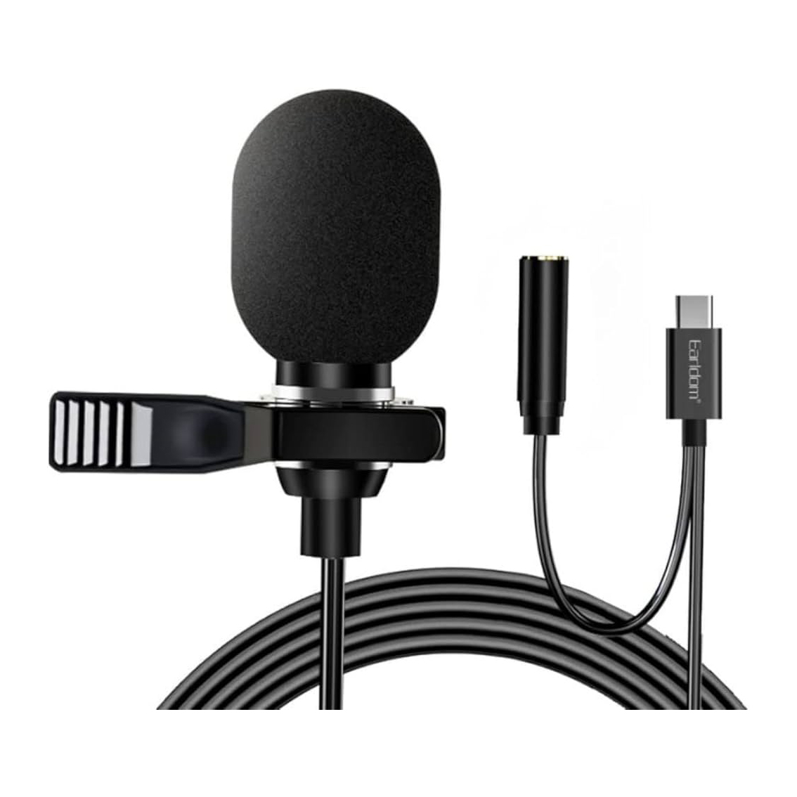 MICROPHONE EARLDOM TYPE-C 3.5MM E39 ,Headphones & Mics