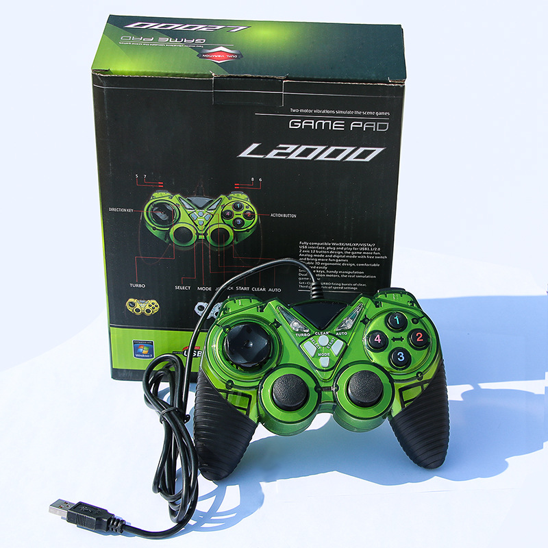 JOYPAD VIBRATION  LANJUE COLOR L2000  دبل رجاج ,Controller & Joystick