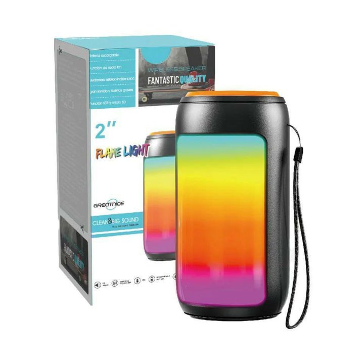SPEAKER BLUETOOTH FLAME LIGHT GREATNICE GTS-1731 FOR MP3 & MOBILE & FM & SD CARD USB 2.0 INCH ,Speakers