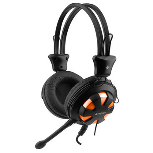 HEADSET GAMING A4TECH HS-28+VOLUM CONTROL+2MIC FOR PC ,Headphones & Mics