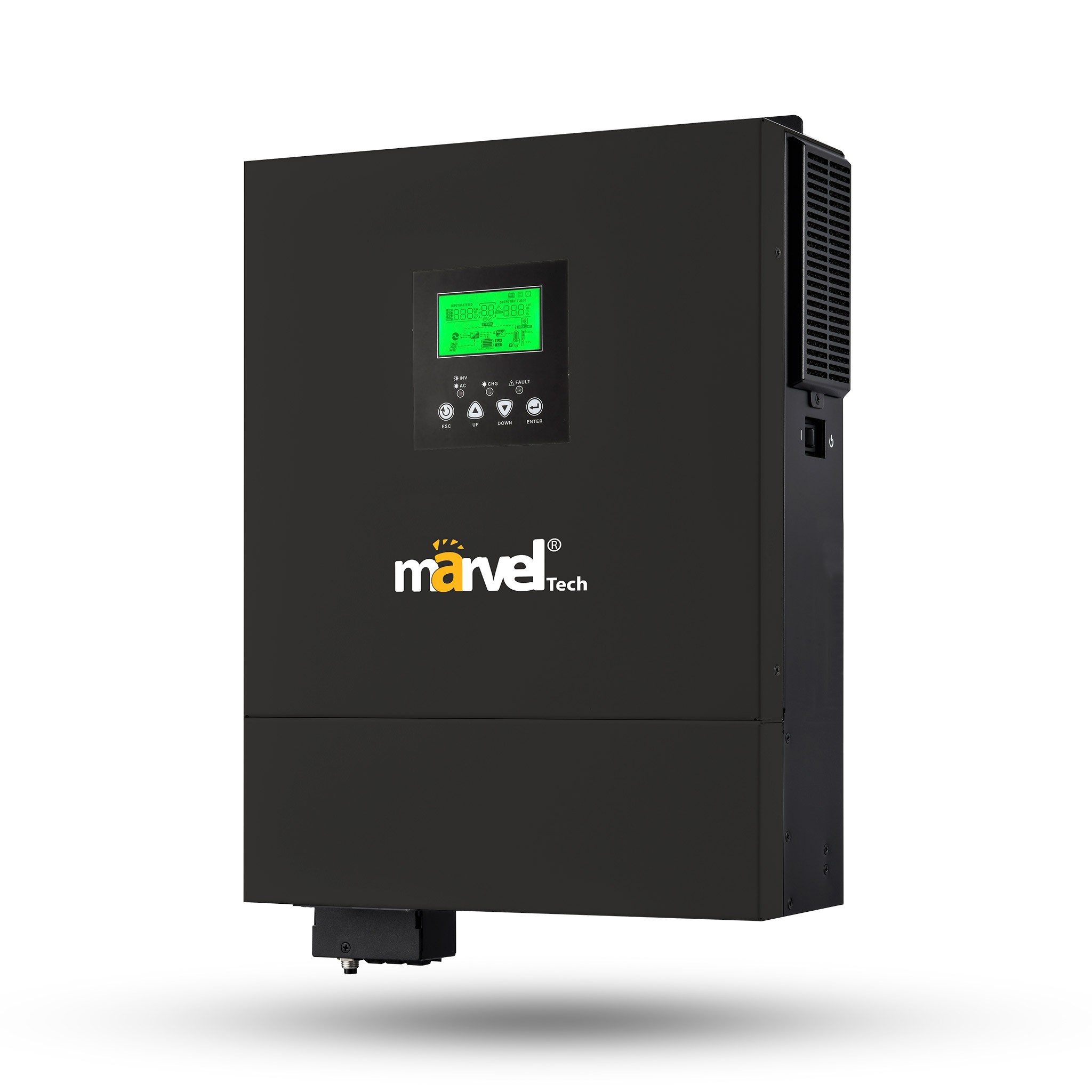 SOLAR INVERTER MARVEL- 1500W/12 MPPT AXPERT VMII 1.5 KW  CHARGER 80A/12 PV100A MAX/ MPPT RANG 50 TO 300 / PVPOWER 2000W + WIFI شاشه ثابته
1200W battery only ,Inverters