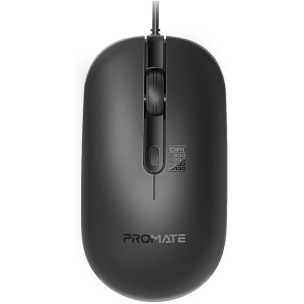 MOUSE PROMATE CM-1200 ERGONOMIC DESIGN WIRED OPTICAL MOUSE ,Mouse