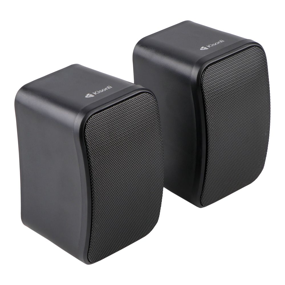 MULTIMEDIA SPEAKER KISONLI FOR PC 3.5mm AUDIO CABLE USB DC5V POWER X17 3W X 2 ,Speakers