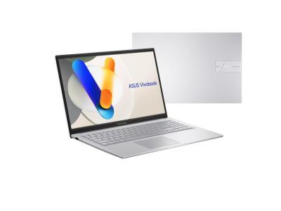 NOTEBOOK ASUS VIVOBOOK X1504VA-BQ143  I3 1315U UP TO 4.5GHz 10M 8G DDR4 SSD 512 VGA INTEL 15.6 SILVER ,Laptop Pc