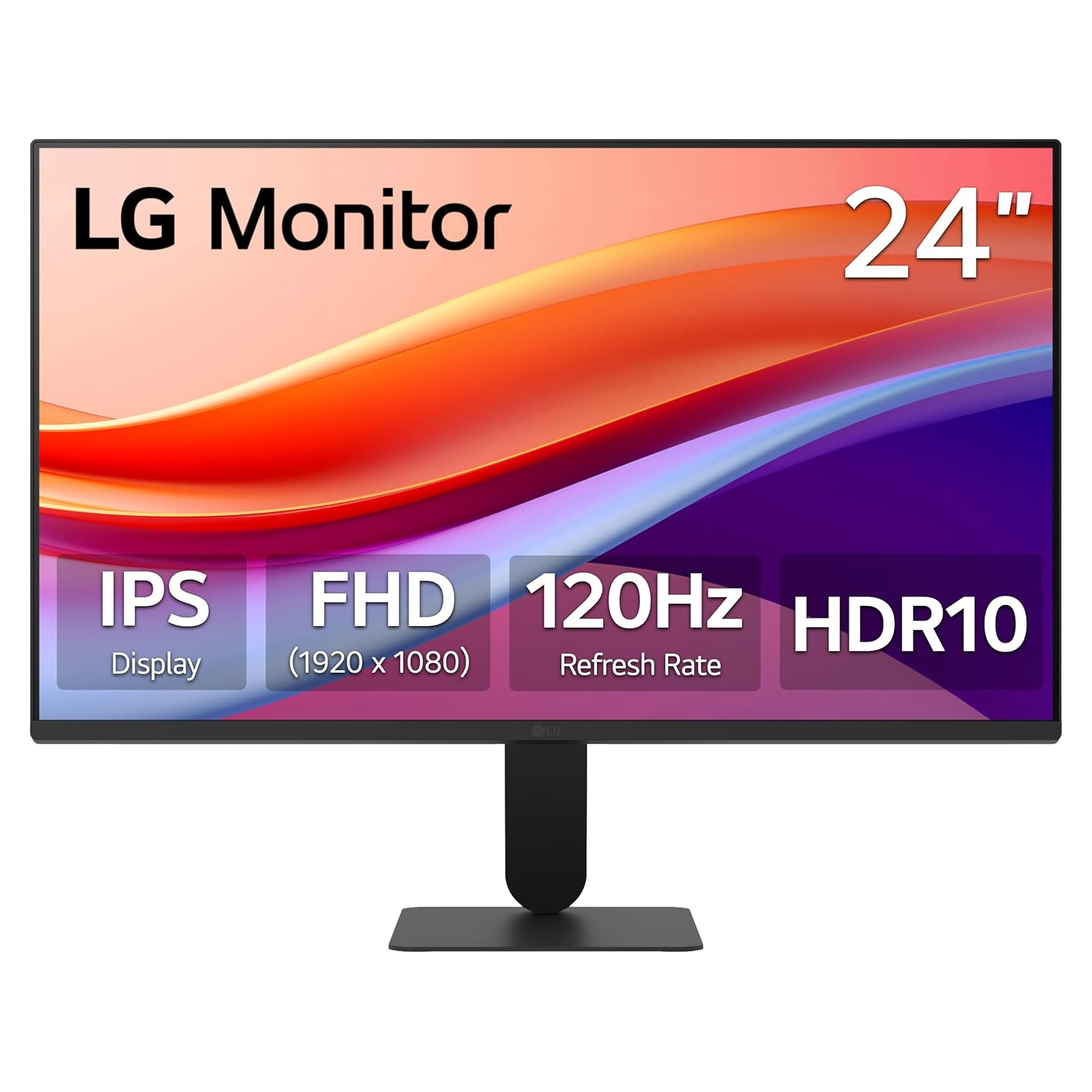 MONITOR LG 24U411A-B 24 INCH IPS FULL HD 1920X1080P HDR10 120 HZ 5MS sRGB 99% HDMI D-Sub ,LED