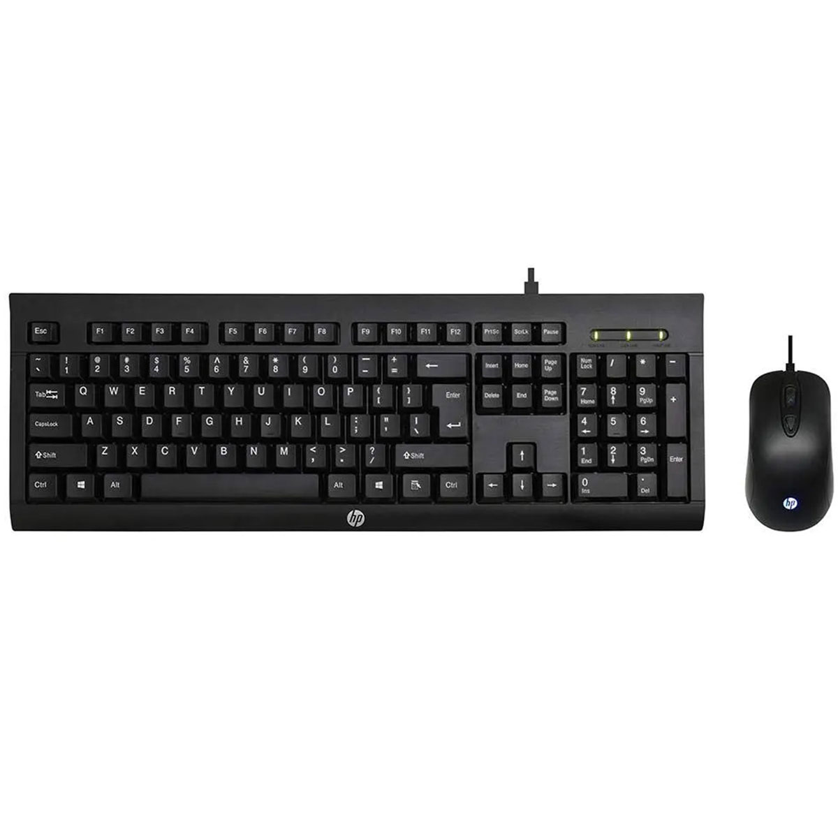 KEYBOARD COMPO HP KM 100 BLACK ARA USB (KEYBOARD+MOUSE) UP TO 1600 DPI ,Keyboard