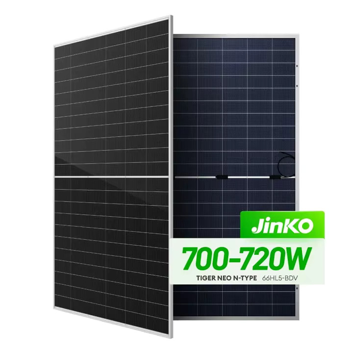 SOLAR PANEL JINKO  720 W N-TYPE  ULTRS-HIGH POWER 24 باسبار/DUAL GLASS 238.4×130.3×30 ,Solar