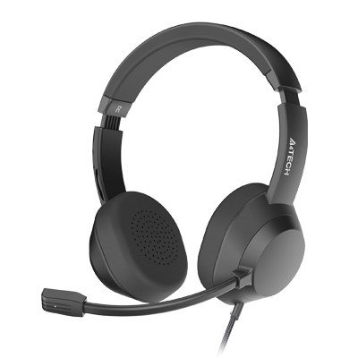 HEADSET A4TECH FH-150U + VOLUM CONTROL+ MIC USB FOR PC ,Headphones & Mics