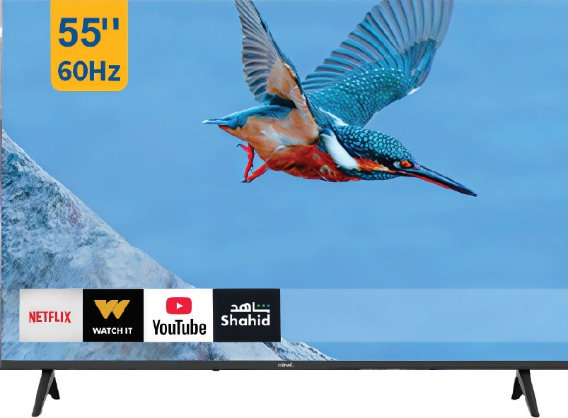 MONITOR LED TV 55 QLED 4k  MARVEL 3840*2160    3HD+AV+2USB  SMART TV اندرويد 13   MST55C3160K13 /WIFI+DVB Receiver ,LED