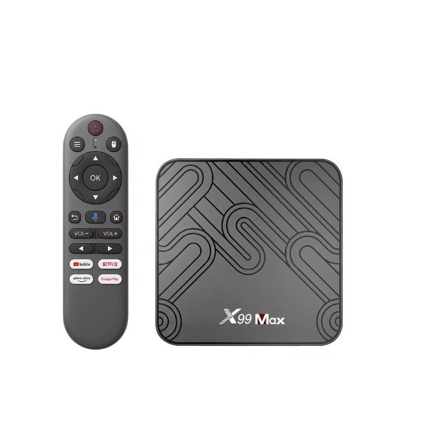 SMART TV BOX ANDROID X99 MAX - QUAD CORE RAM 4G / ROM 32G - 8K - WIFI - HDMI -2 PORT USB - LAN - ANDROID 14 ,Other Smartphone Acc
