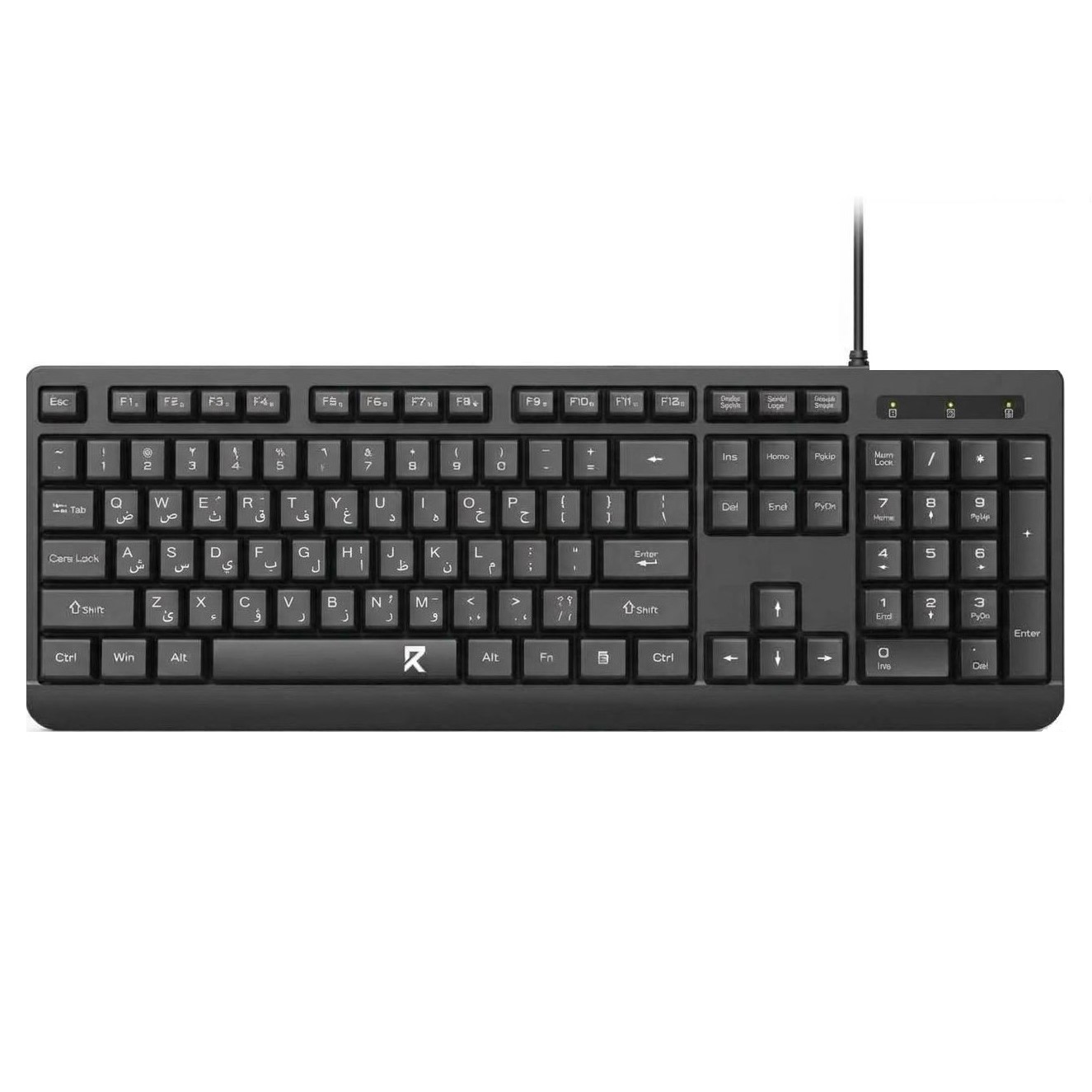 KEYBOARD REDRAGON BK-7543 BLACK USB كيبورد مكتبي سلكي ,Keyboard